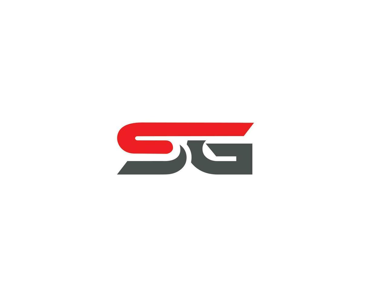 carta sg logotipo Projeto criativo ícone vetor modelo conceito.