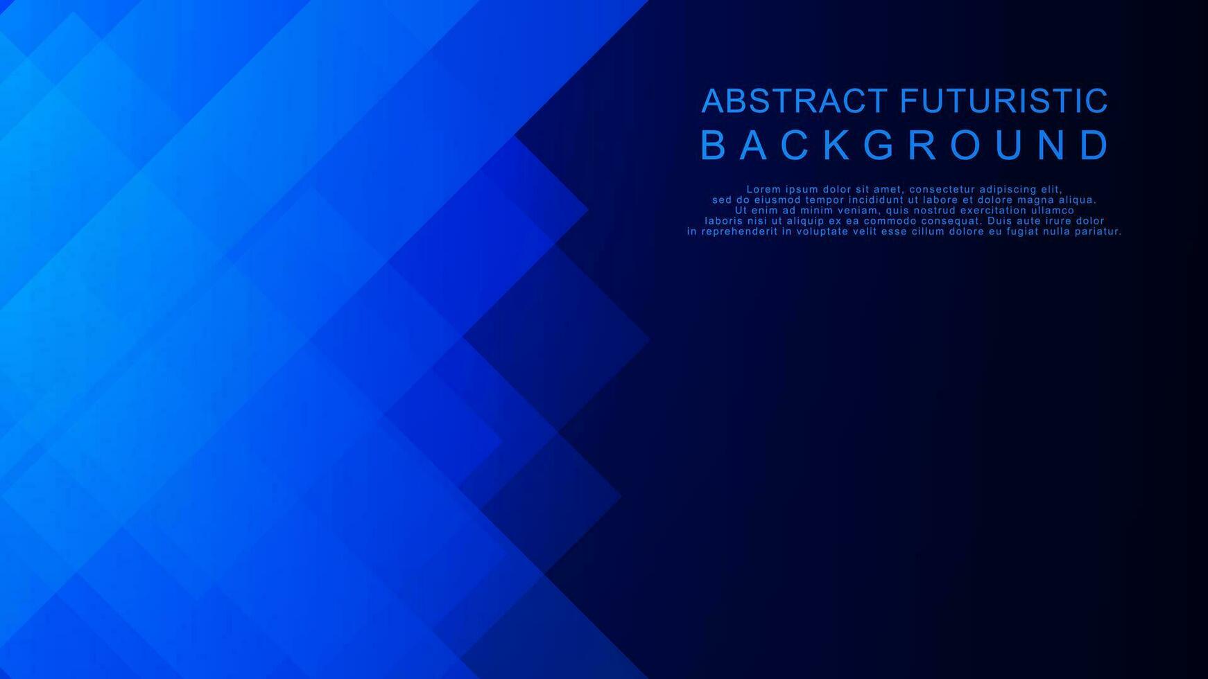 abstrato futurista com simples forma em Sombrio azul tecnologia fundo Projeto. vetor ilustração.