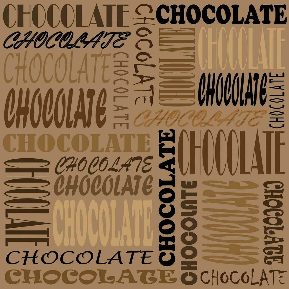 chocolate padronizar desatado vetor em Castanho fundo , chocolate padronizar desatado papel de parede