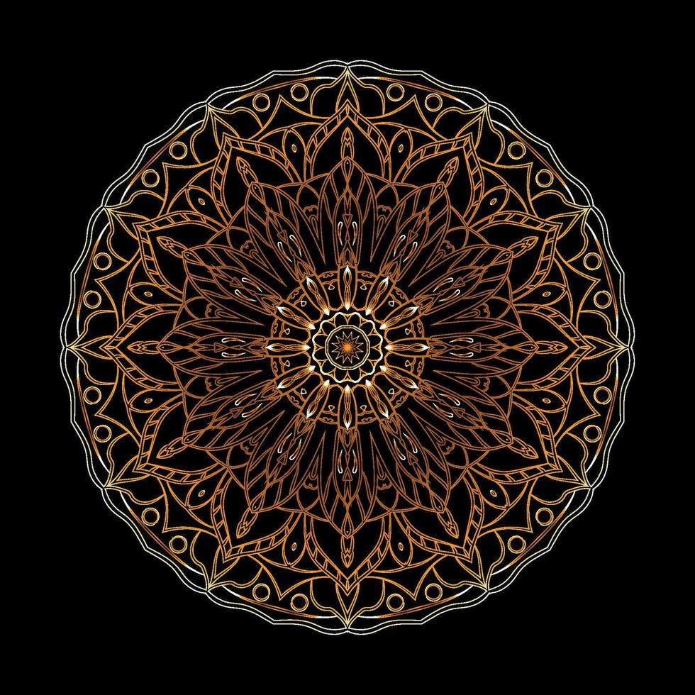 modelo de design de mandala de luxo vetor