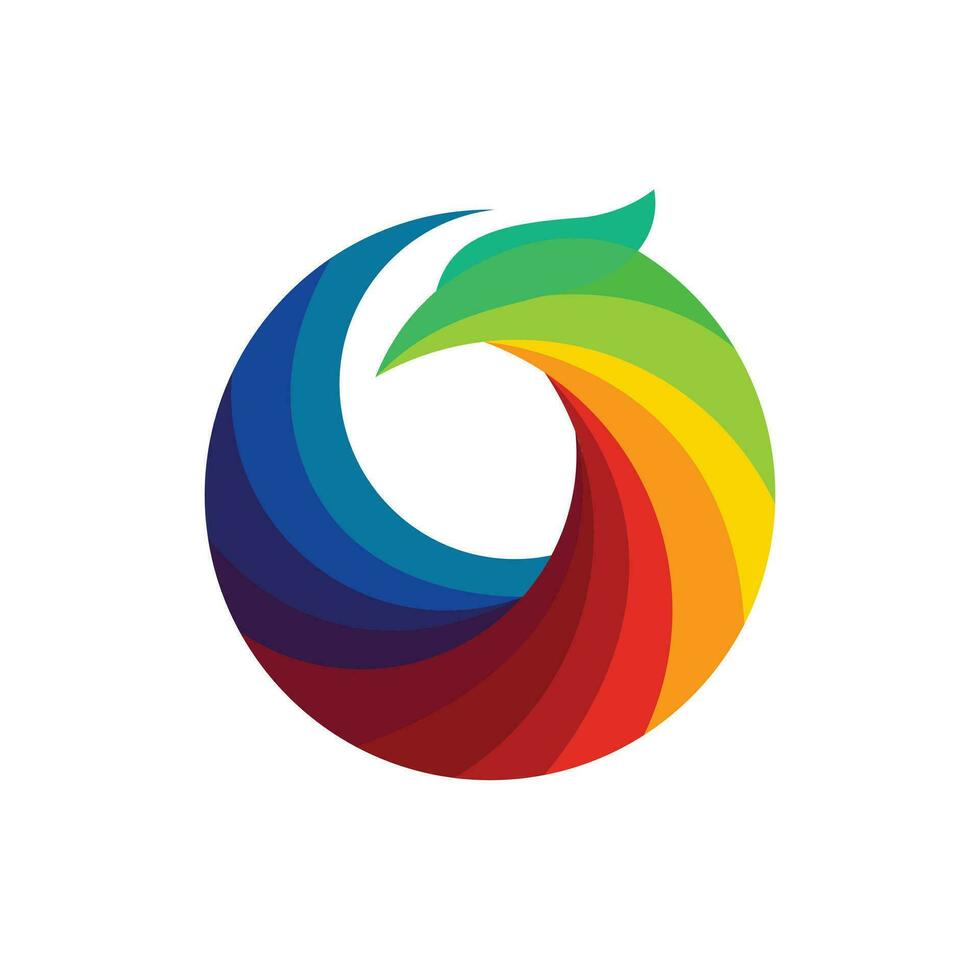 colorida Águia logotipo Projeto voar, liberdade,moderna,arco-íris,pássaro e pena lindo ícone criativo arte símbolo idéia vetor