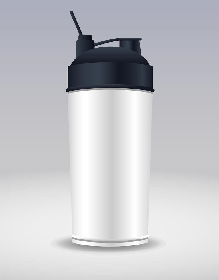 ícone de marca de garrafa de água termoplástica vetor