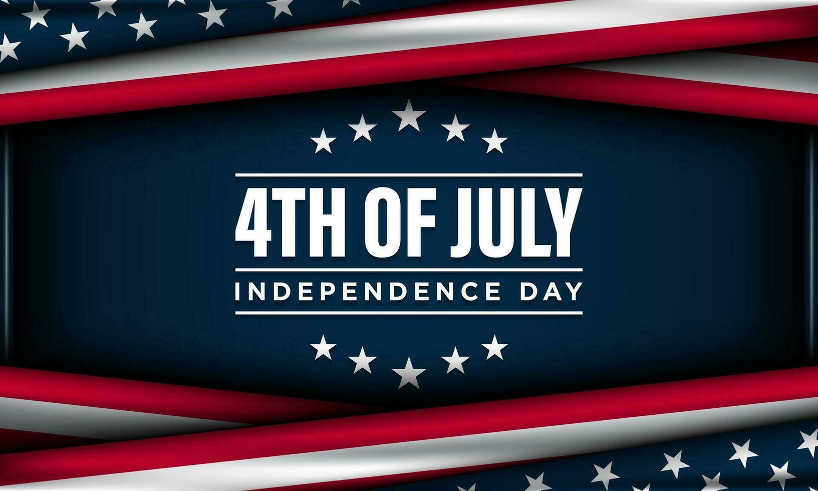 feliz 4º do Julho EUA independência dia fundo Projeto. vetor