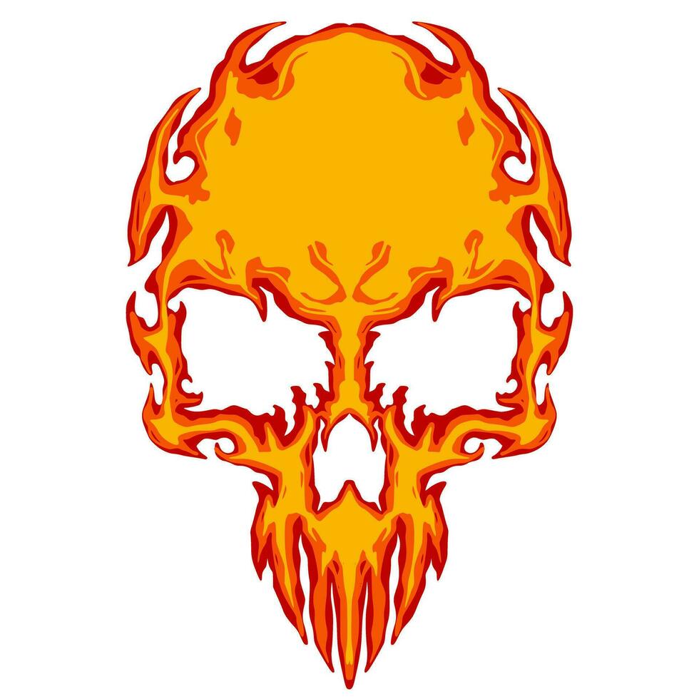 crânio ilustração arte mascote logotipo vetor