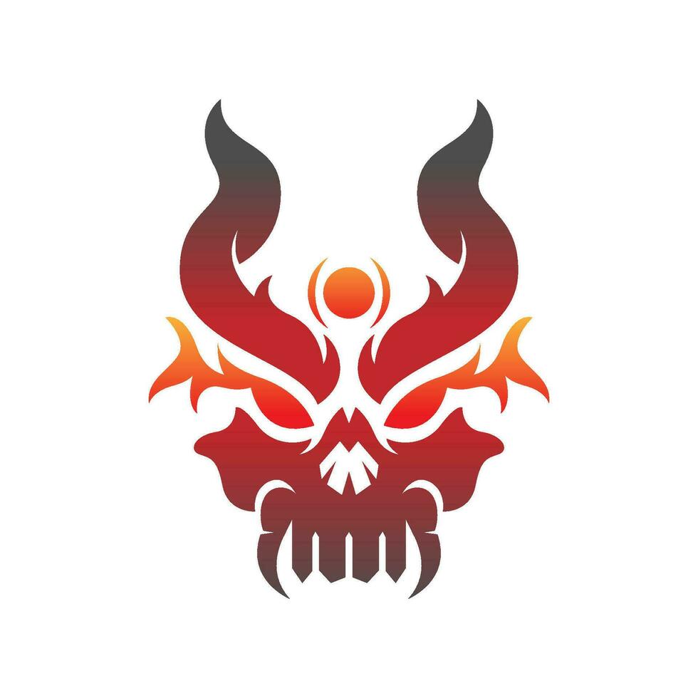 demônio logotipo ícone Projeto vetor