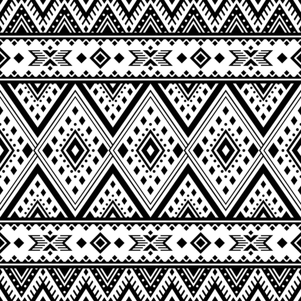 geométrico étnico oriental padronizar tradicional. Preto e branco cores. asteca estilo bordado abstrato vetor ilustração. Projeto para têxtil, tecido, roupas, cortina, tapete, batik, invólucro.