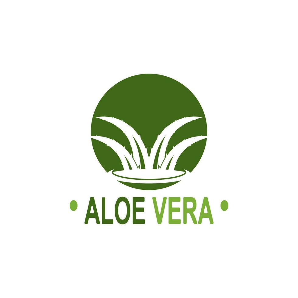 aloés vera logotipo ilustração modelo Projeto vetor