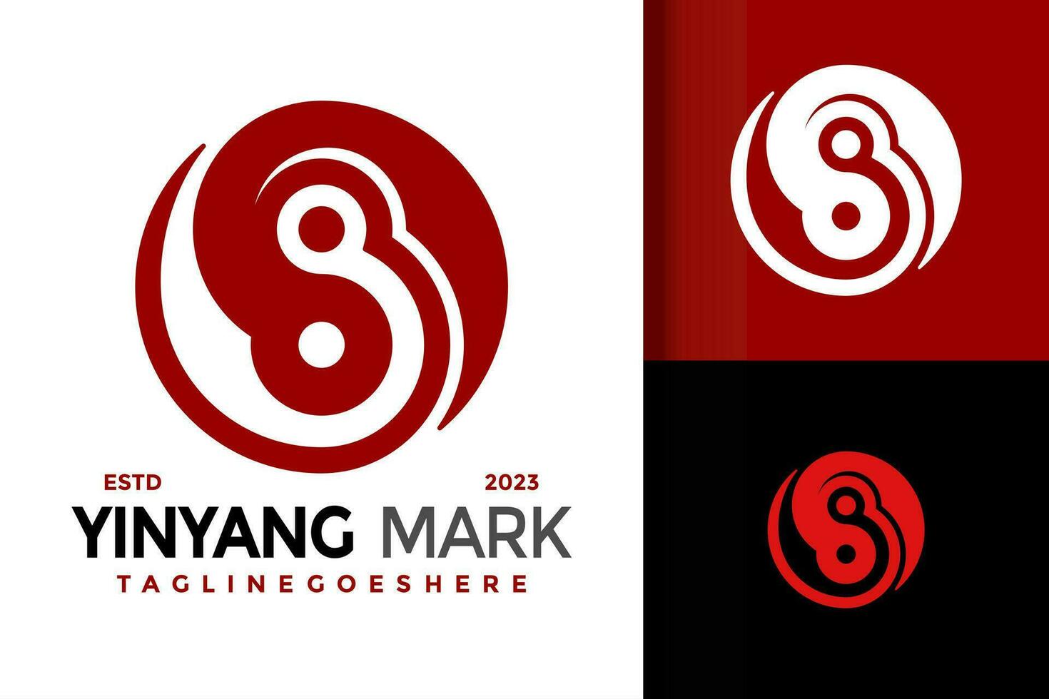 carta s yinyang Saldo logotipo vetor ícone ilustração