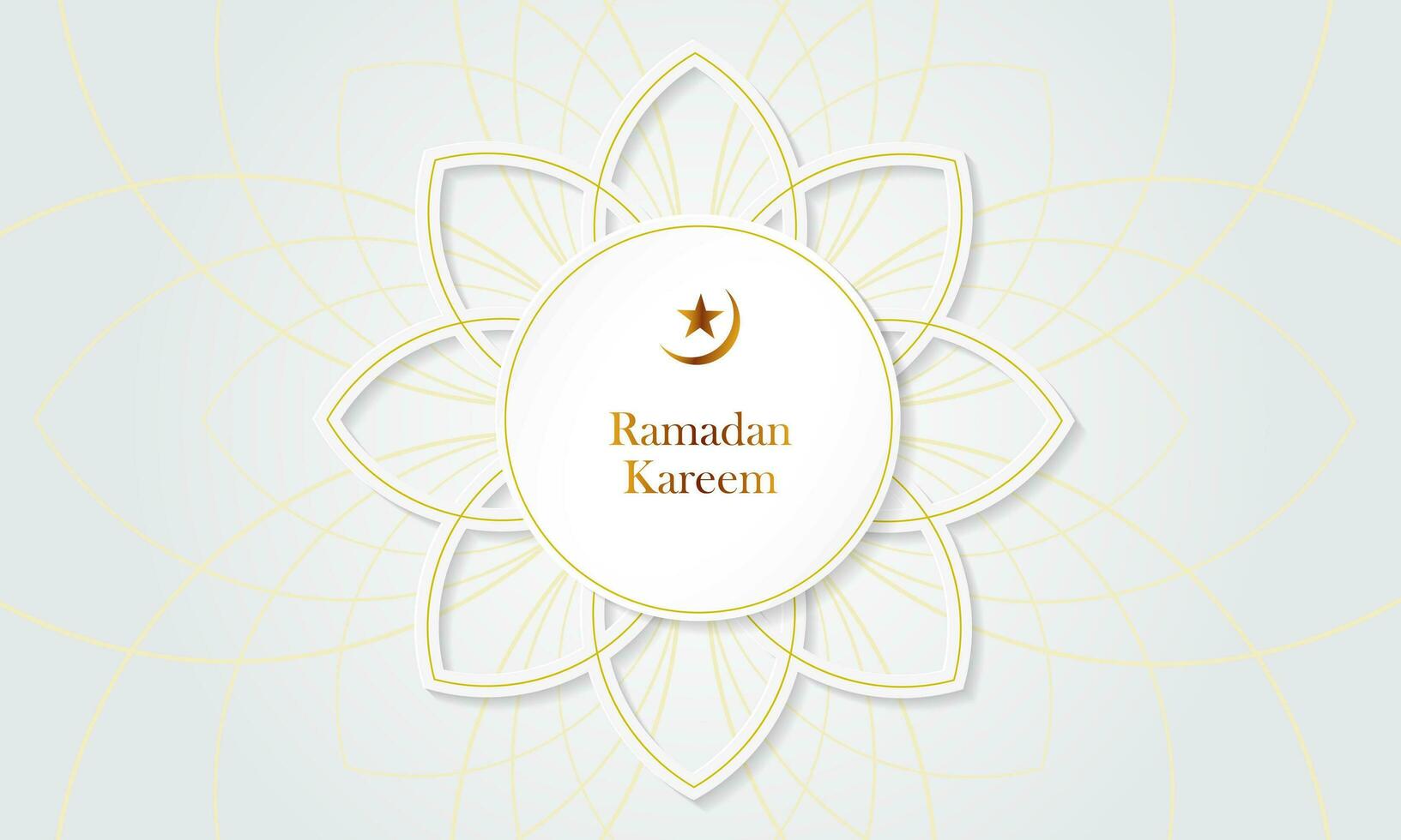 Ramadã kareem cumprimento cartão islâmico vetor Projeto