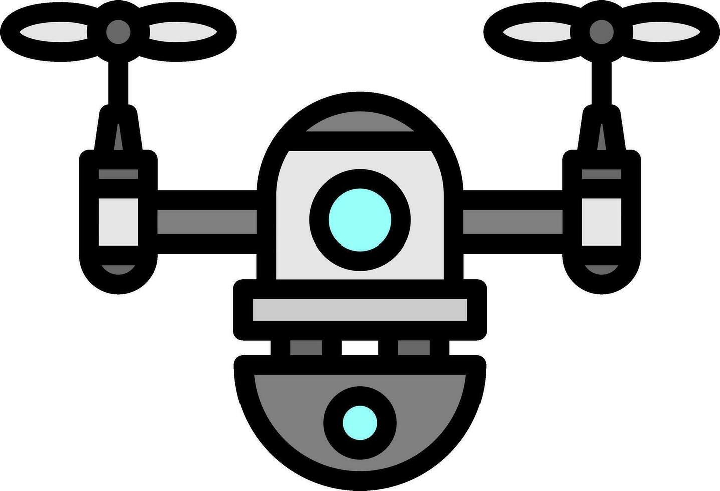 design de ícone de vetor de drone