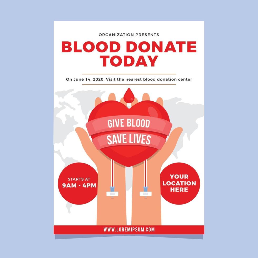 doar sangue para que outros tenham uma vida melhor vetor