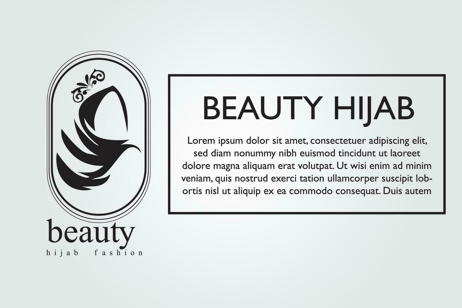 mulheres hijab beleza vetor logotipo ou símbolo modelo para o negócio e de outros eps 10