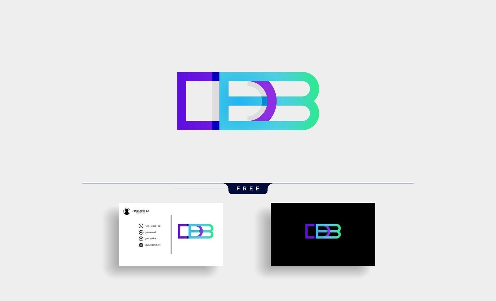 ilustração em vetor logotipo modelo db