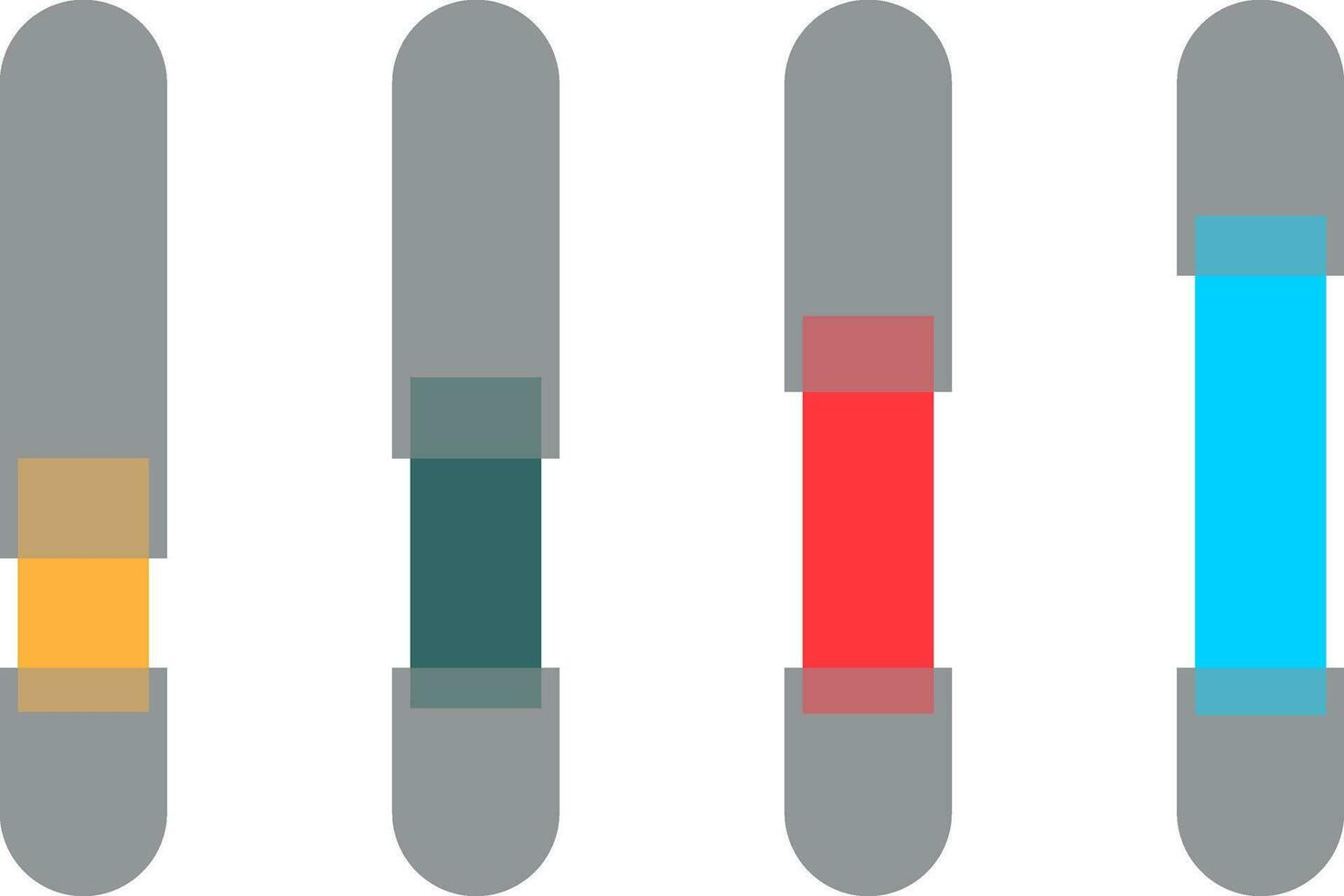 plano ilustração do controle deslizante infográfico. vetor