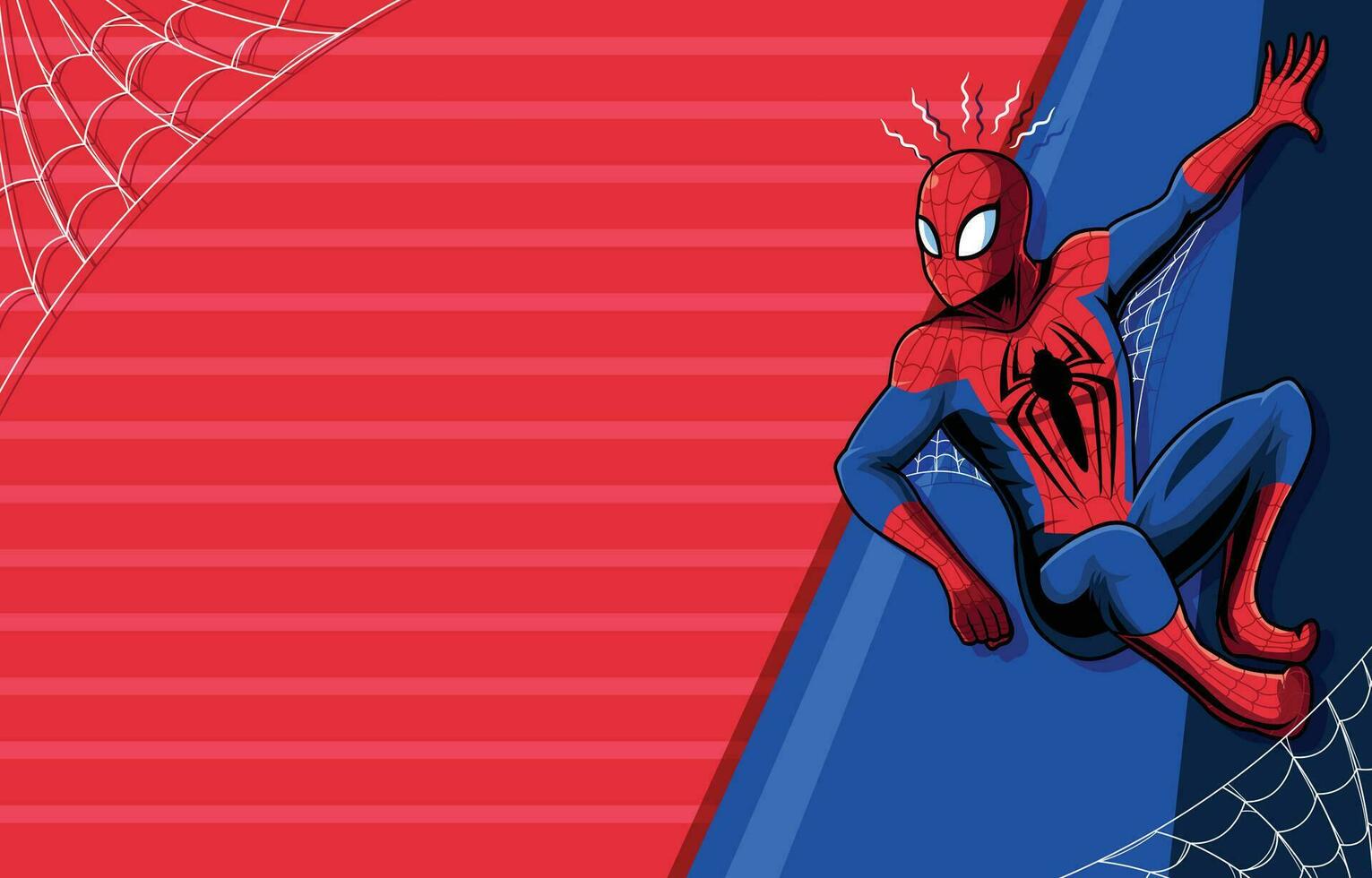 homem dentro aranha traje fundo vetor