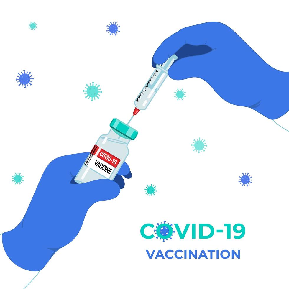 doença anti-coronavírus covid 19 infecção vacinação médica vetor