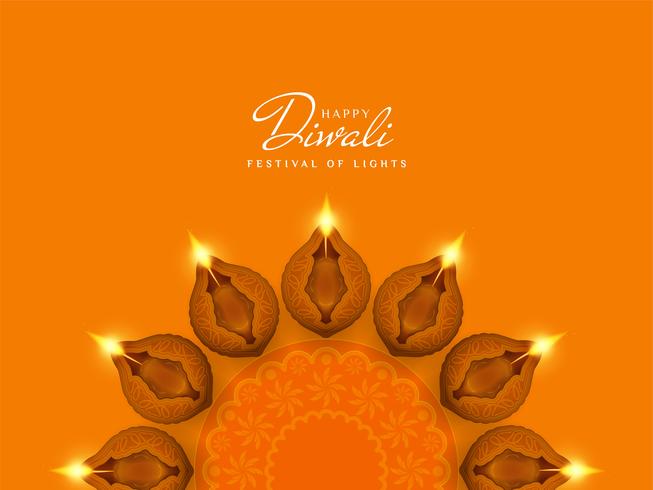 Resumo elegante feliz Diwali festival fundo vetor