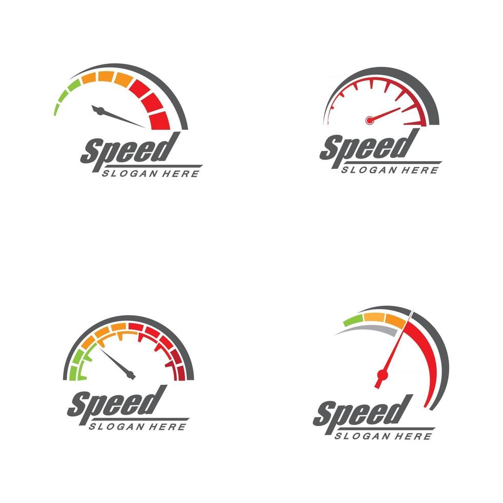 speed logo design silhueta velocímetro vetor