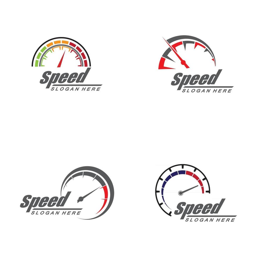 speed logo design silhueta velocímetro vetor