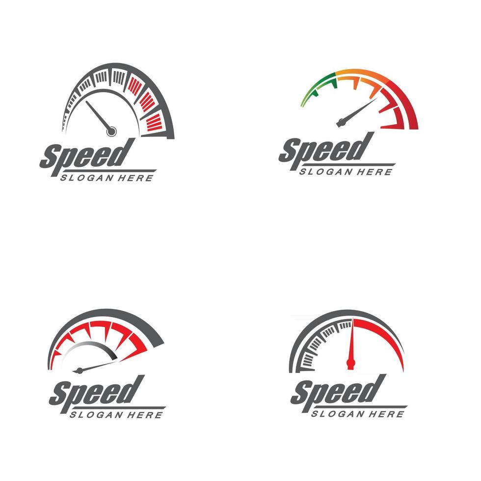 speed logo design silhueta velocímetro vetor