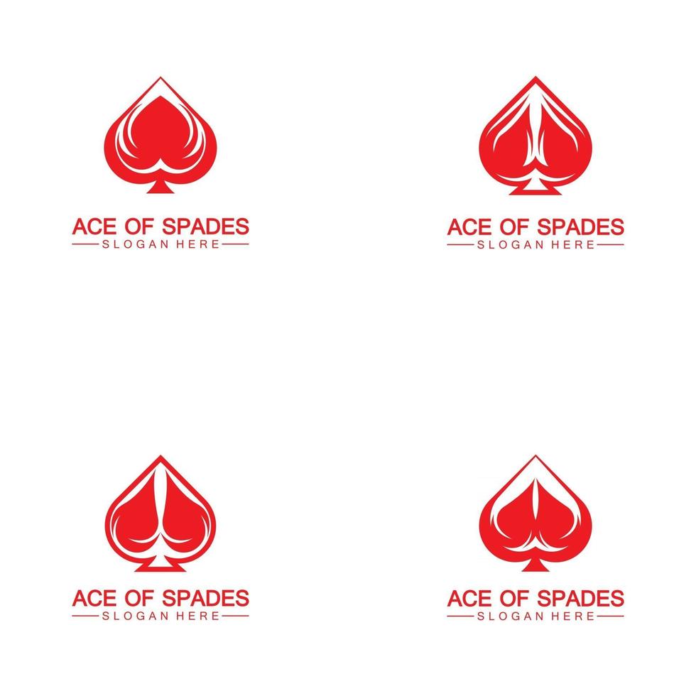 design do logotipo do ícone do ás de espadas vetor