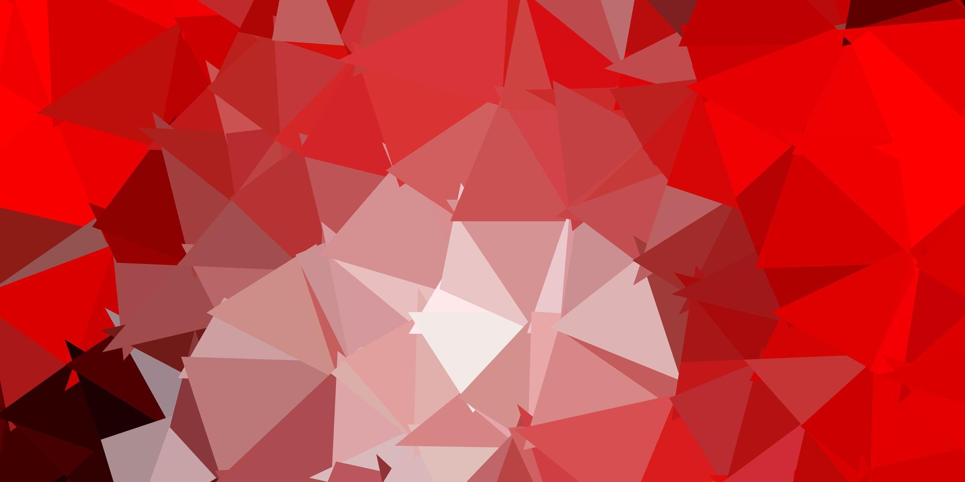papel de parede de mosaico de triângulo de vetor vermelho escuro
