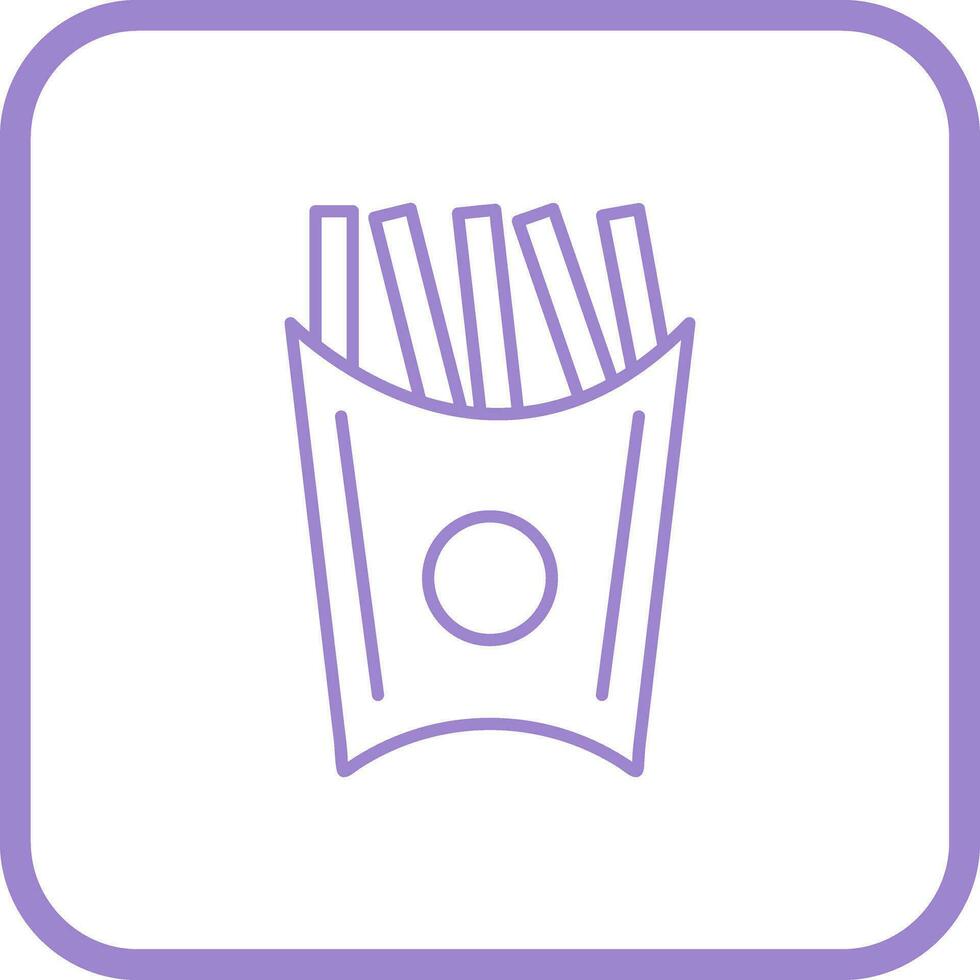 ícone exclusivo do vetor de batatas fritas