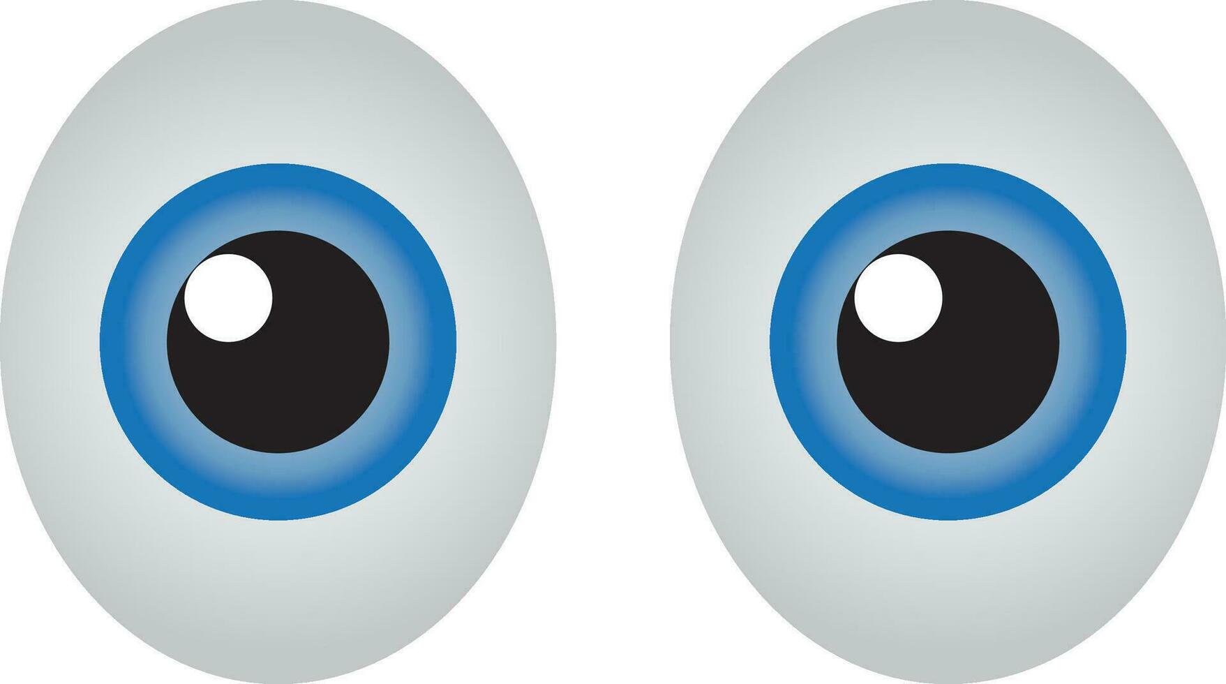 olhos emoji. isolado em branco. branco olhos emoji ícone. vetor