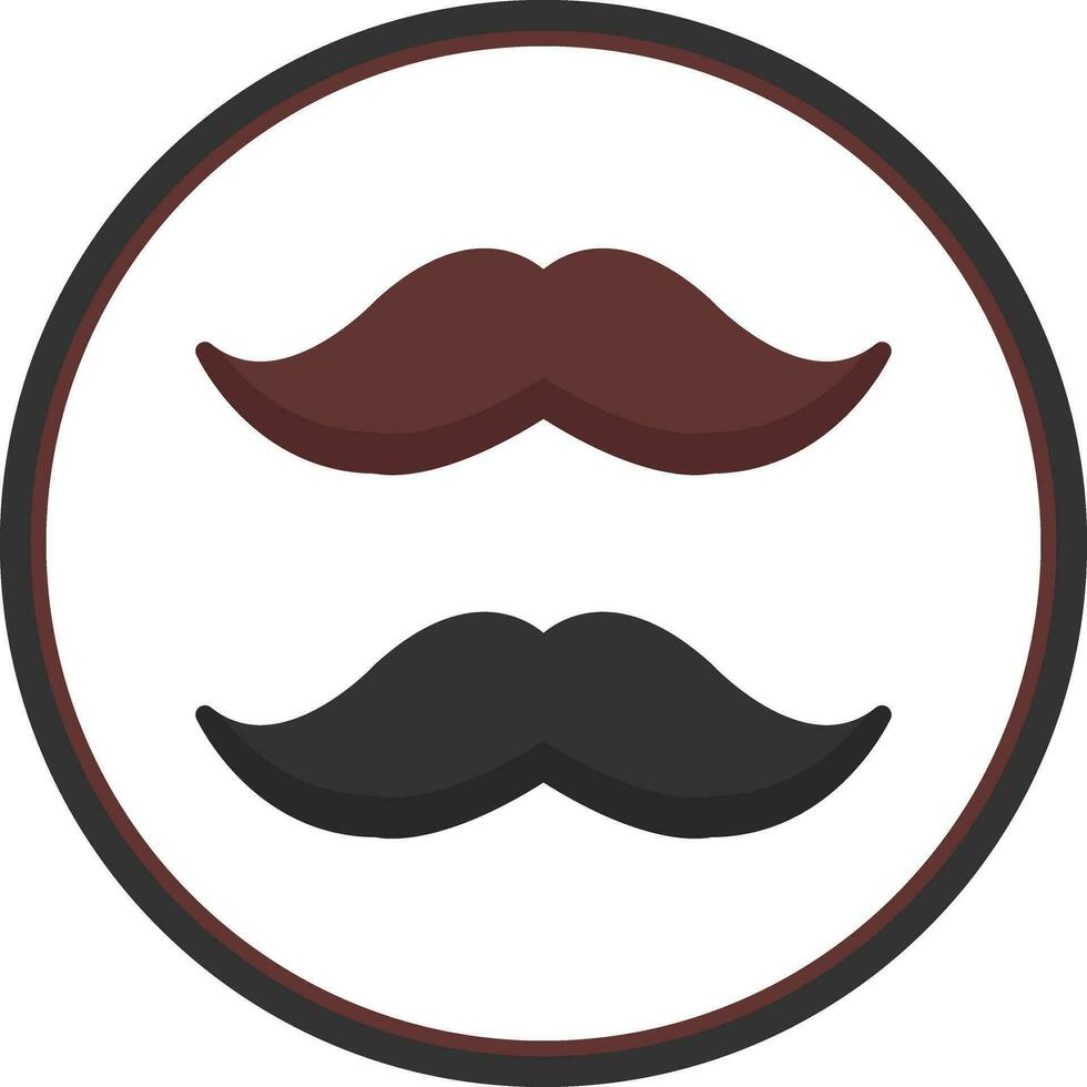 design de ícone de vetor de bigode