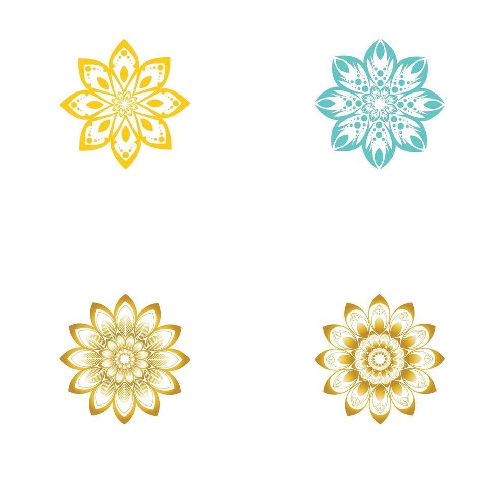 logotipo da flor flor estilizada vetor