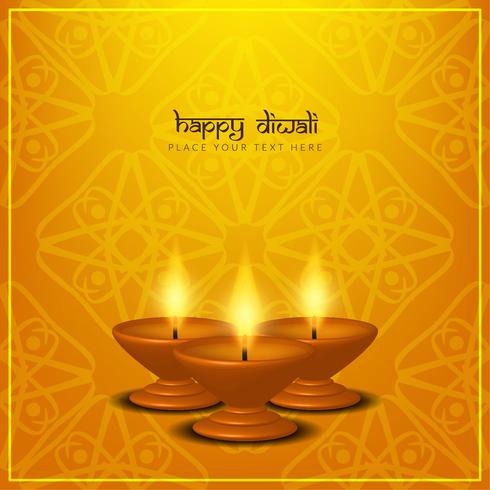 Abstrato bonito feliz Diwali saudação fundo vetor