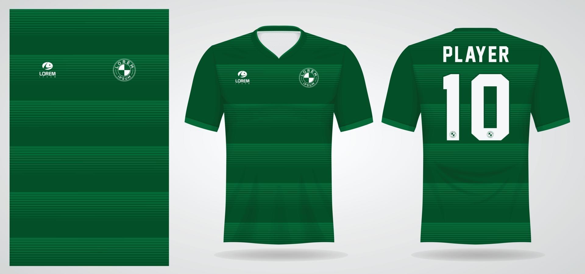 modelo de camisa esportiva para uniformes de time e design de camisetas de futebol vetor
