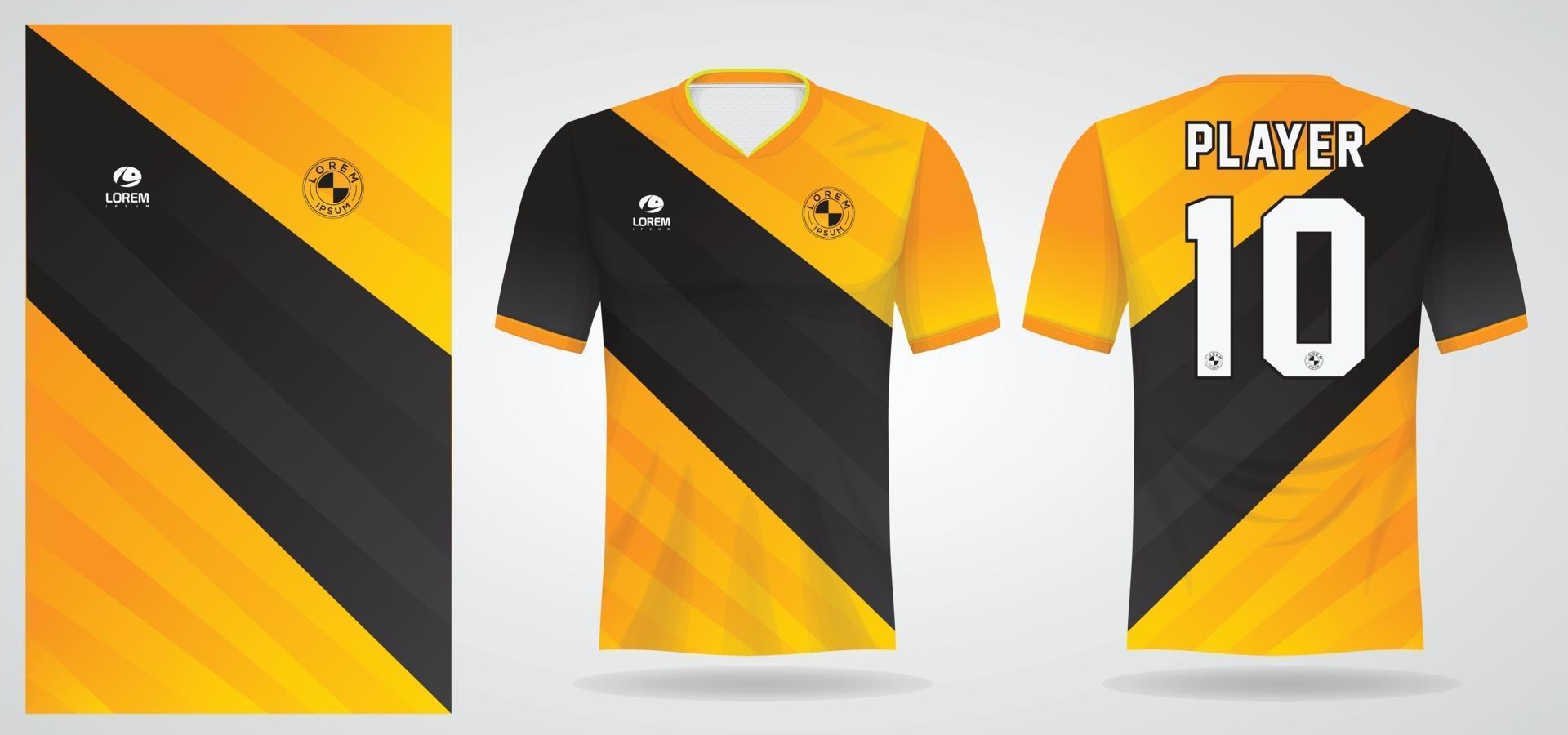 modelo de camisa esportiva para uniformes de time e design de camisetas de futebol vetor