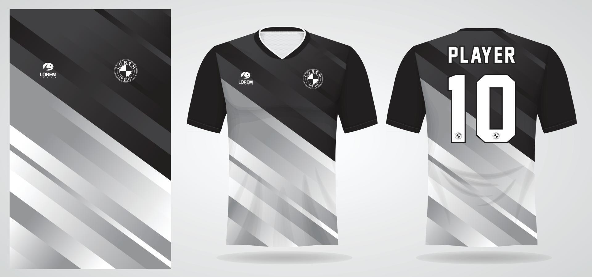 modelo de camisa esportiva para uniformes de time e design de camisetas de futebol vetor