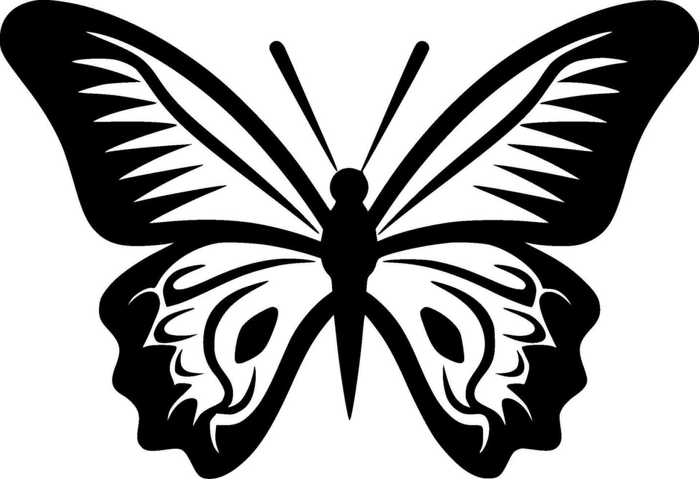 borboleta - minimalista e plano logotipo - vetor ilustração