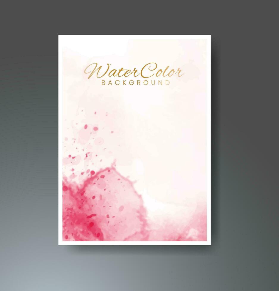 cartões com fundo aquarela. design para sua capa, data, cartão postal, banner, logotipo. vetor