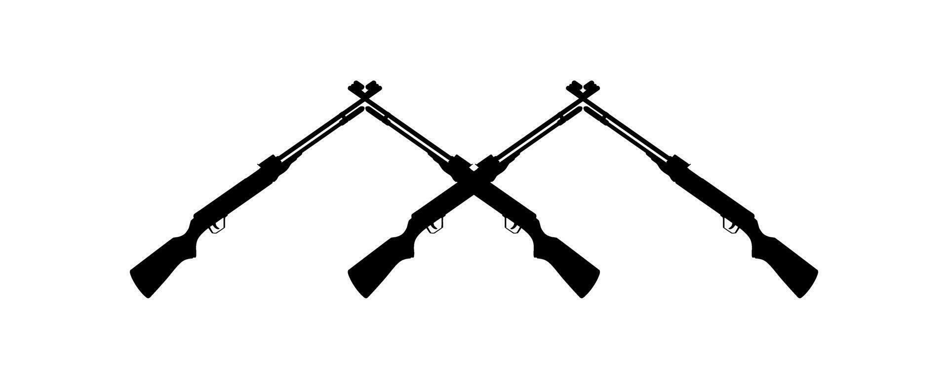 arma silhueta, uma grandes arma de fogo é uma categoria do armas de fogo com grandes barris, para pictograma. logotipo, aplicativos, local na rede Internet, arte ilustração ou gráfico Projeto elemento. vetor ilustração