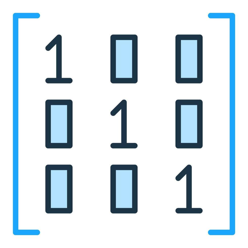 matemática matriz vetor matemática ciência conceito colori ícone