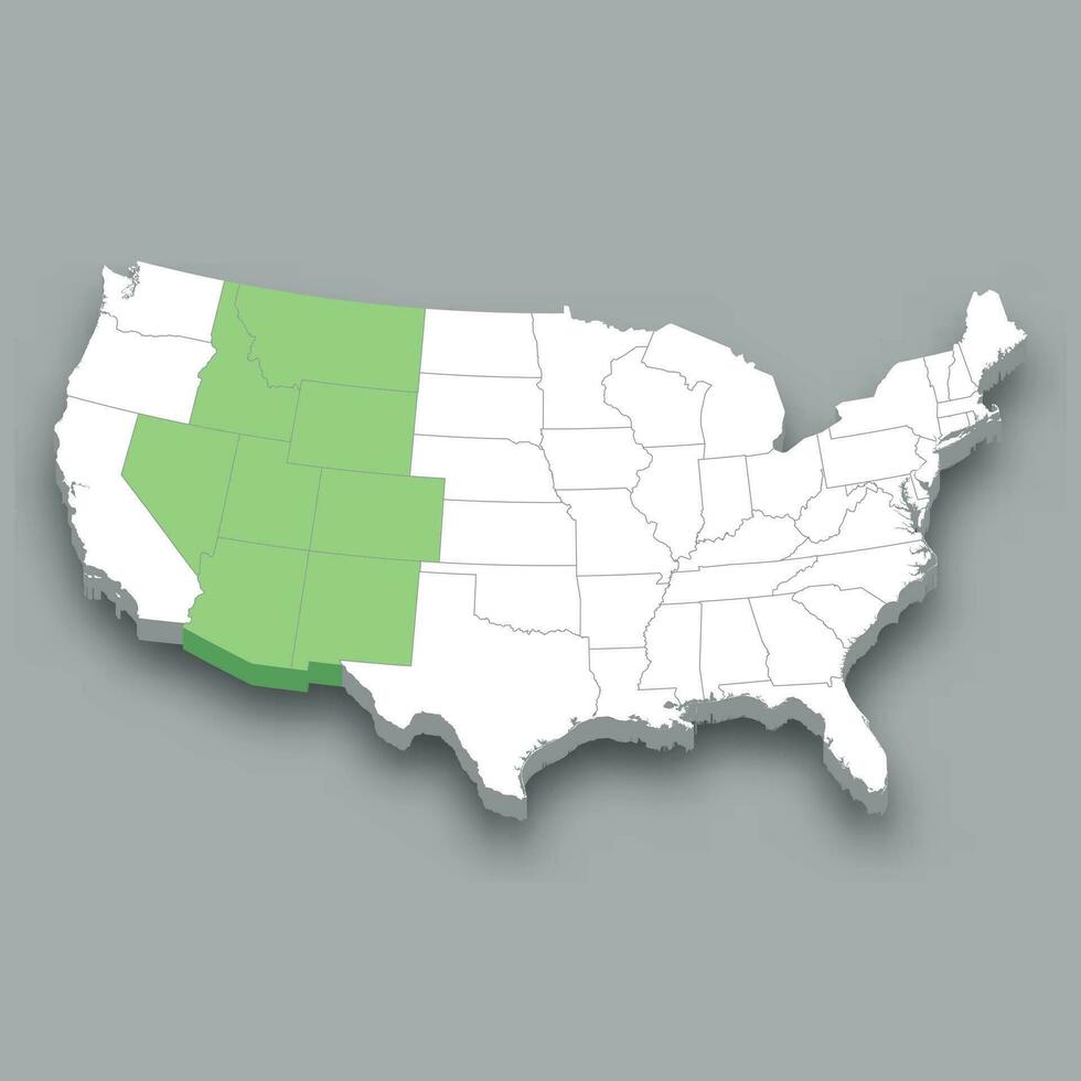montanha divisão localização dentro Unidos estados mapa vetor