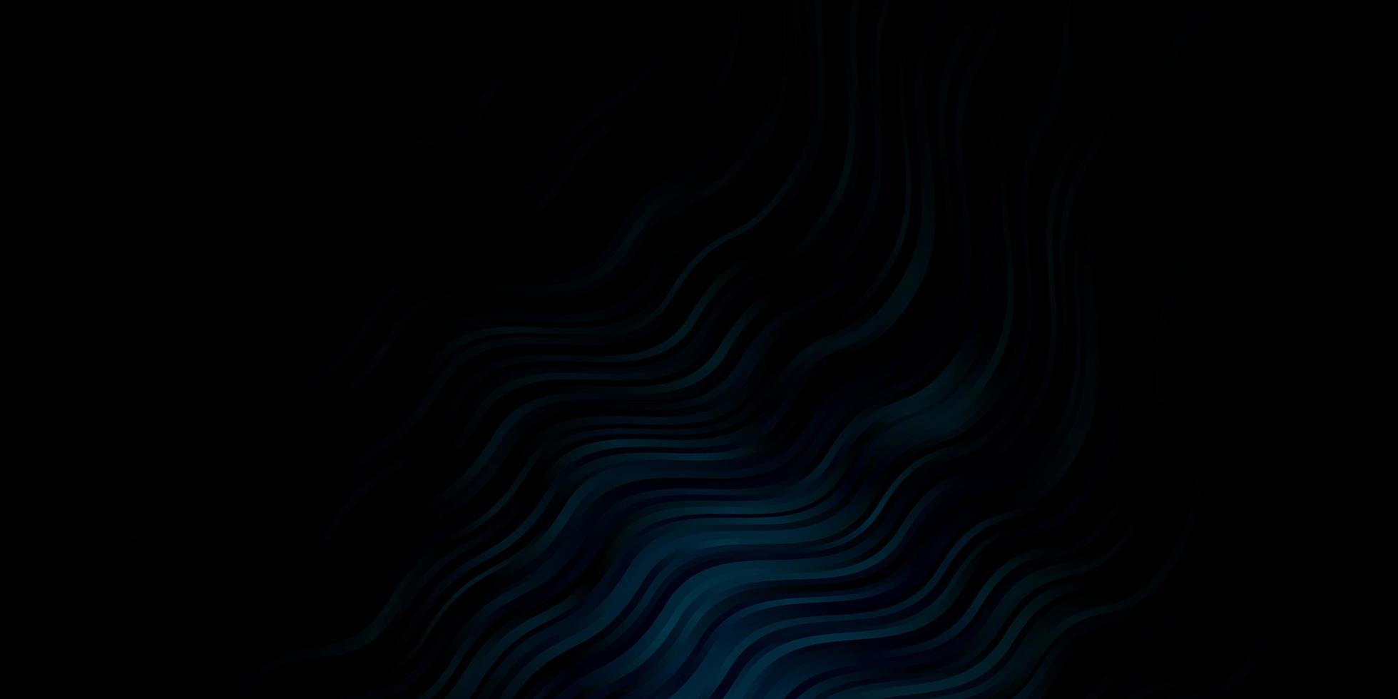 padrão de vetor azul escuro com curvas ilustração abstrata com arcos de gradiente melhor design para seus banners de cartazes