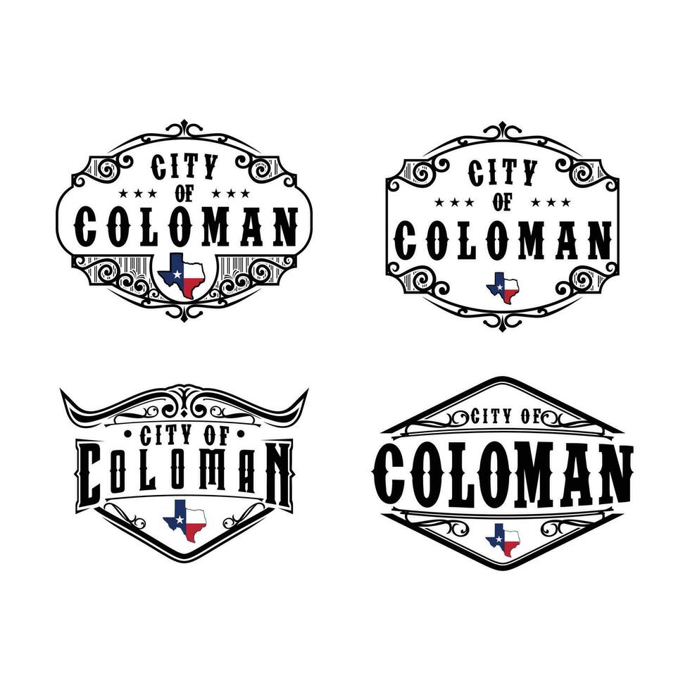 cidade do coloman logotipo vetor