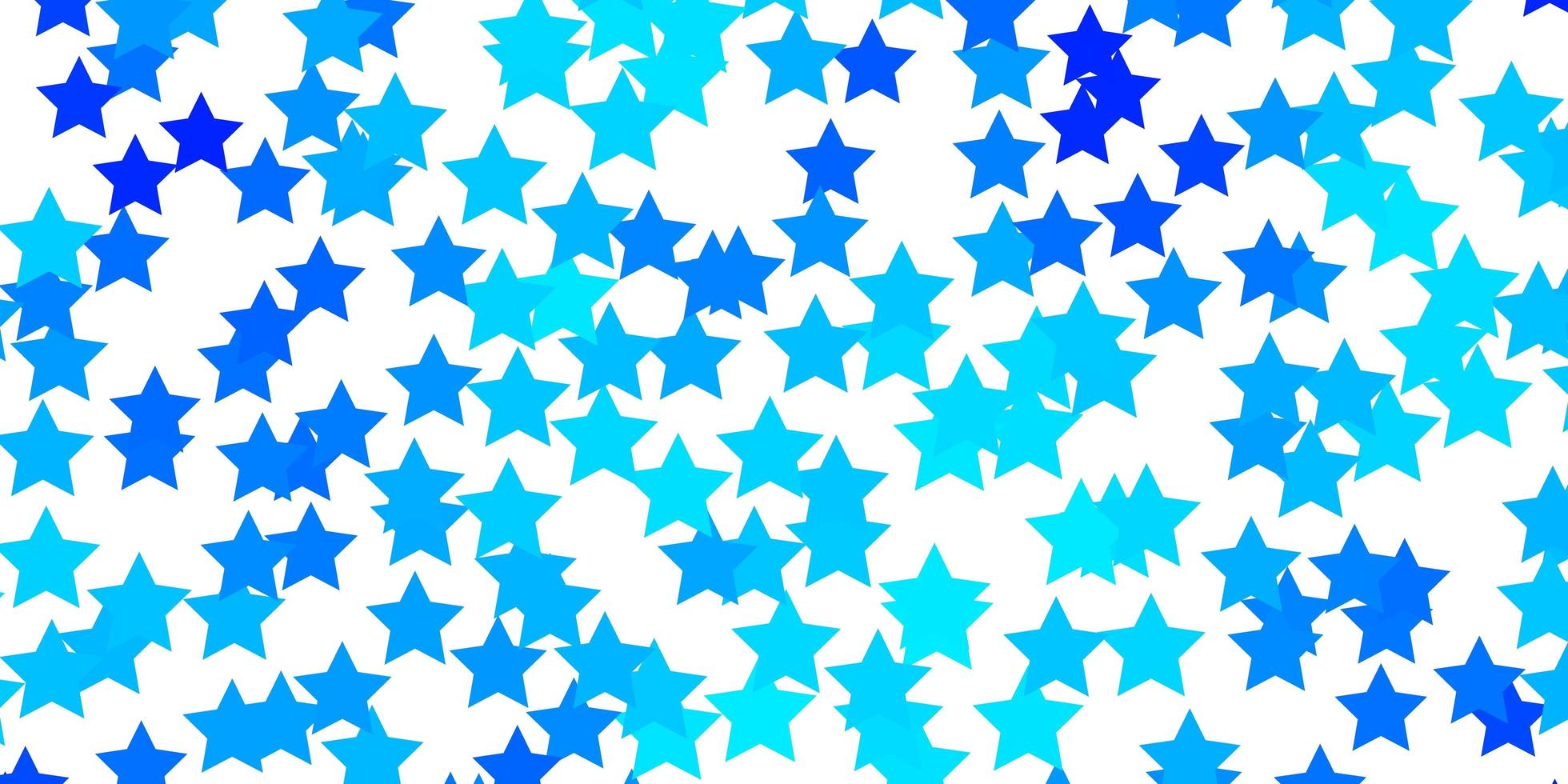 padrão de vetor azul claro com estrelas abstratas ilustração decorativa com estrelas no padrão de modelo abstrato para livretos de anúncio de ano novo