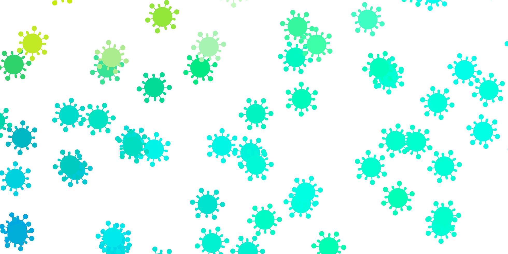 textura de vetor verde claro com símbolos de doenças