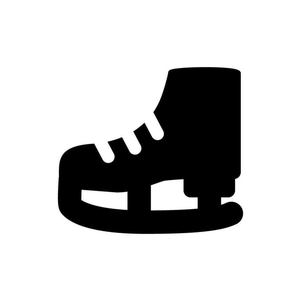 patins ícone vetor. hóquei ilustração placa. esporte símbolo ou logotipo. vetor