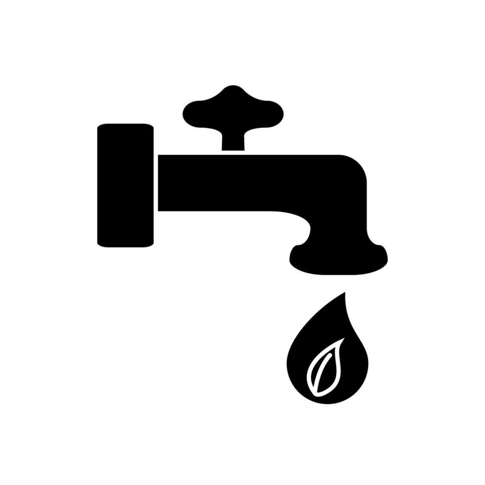 água purificação ícone vetor. água filtro ilustração placa. eco símbolo. ecologia logotipo. vetor