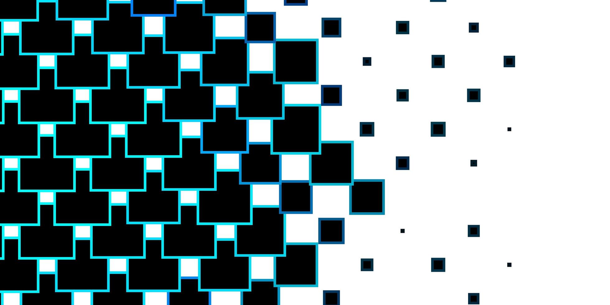 padrão de vetor azul escuro em ilustração colorida de estilo quadrado com retângulos gradientes e modelo de quadrados para celulares