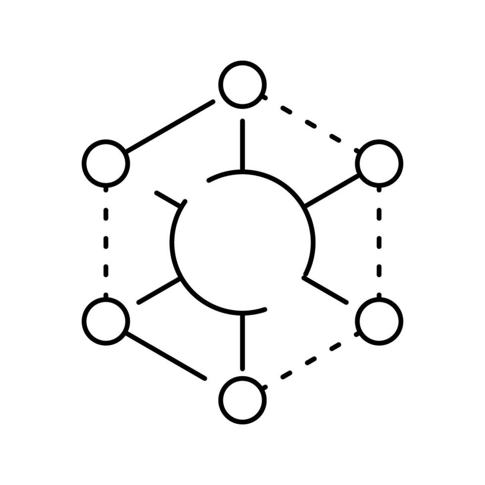 rede conexões ícone vetor. Internet ilustração placa. internet símbolo ou logotipo. vetor