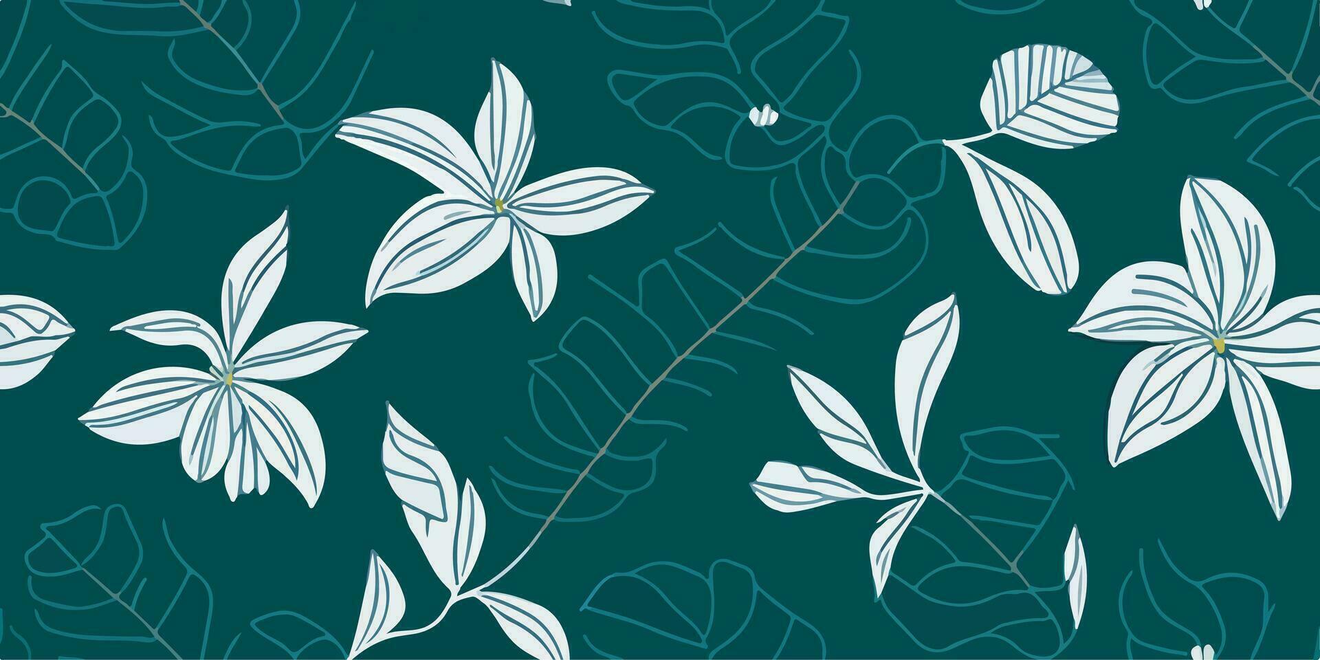 frangipani harmonia. a comemorar a Saldo do floral padrões dentro verão desenhos vetor