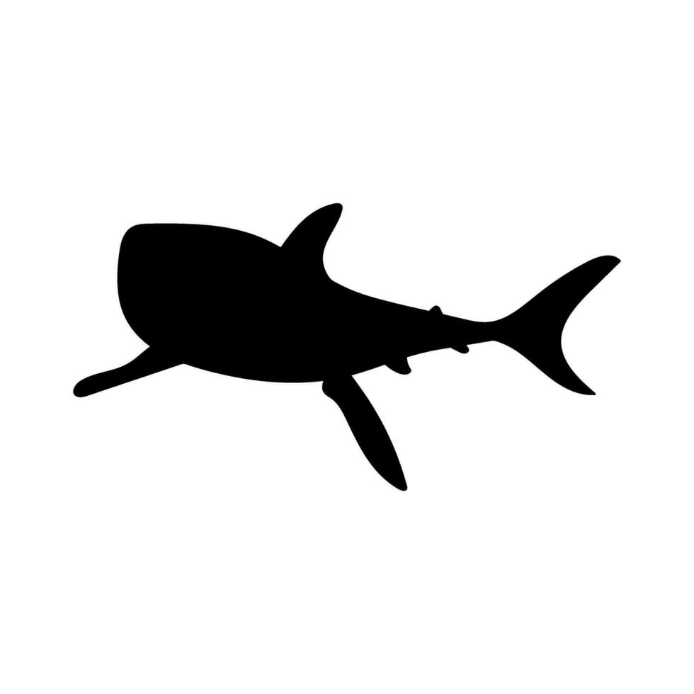 Tubarão ícone vetor. mar vida ilustração placa. peixe símbolo ou logotipo. vetor