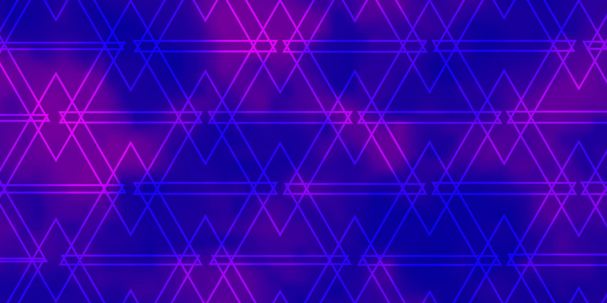 fundo vector roxo claro com triângulos ilustração gradiente abstrata com padrão de triângulos para comerciais